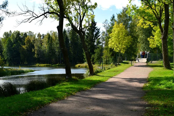 Höst Park Plats För Promenader — Stockfoto
