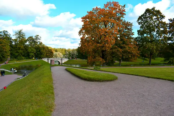 Höst Park Plats För Rekreation — Stockfoto