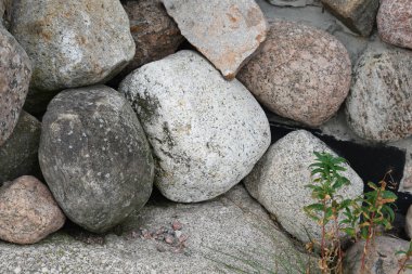 Renkli deniz taşı yığını