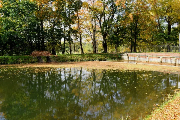 Höst Park Plats För Promenader — Stockfoto