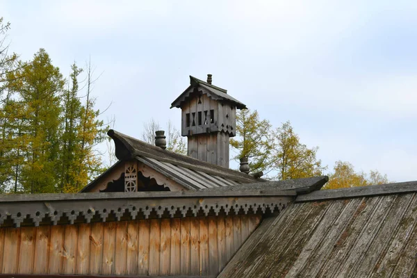 Holzhäuser Auf Dem Land — Stockfoto