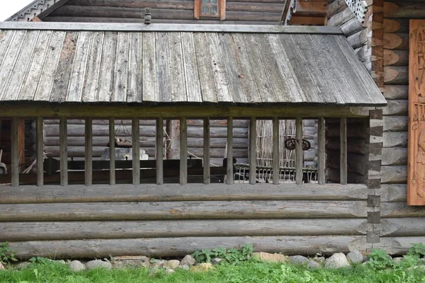 Holzhäuser Auf Dem Land — Stockfoto