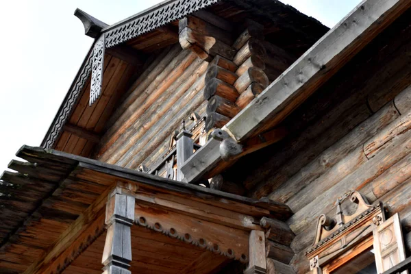 Houten Gebouwen Platteland Boerderij Het Dorp — Stockfoto