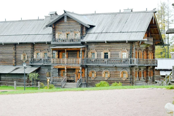 Bâtiments Bois Campagne Ferme Dans Village — Photo