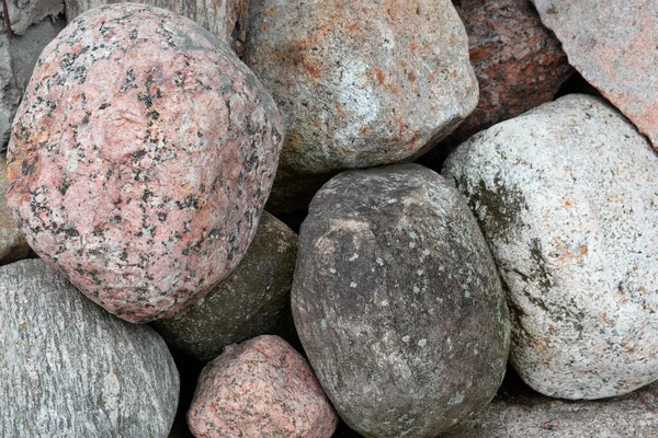 Stapel Van Gekleurde Zee Stenen — Stockfoto