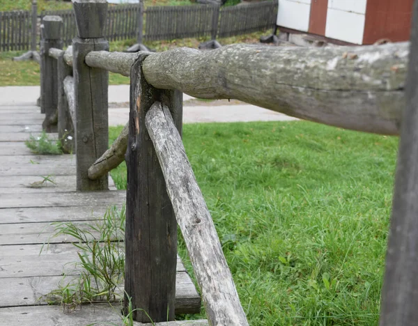 Houten Gebouwen Platteland Boerderij Het Dorp — Stockfoto