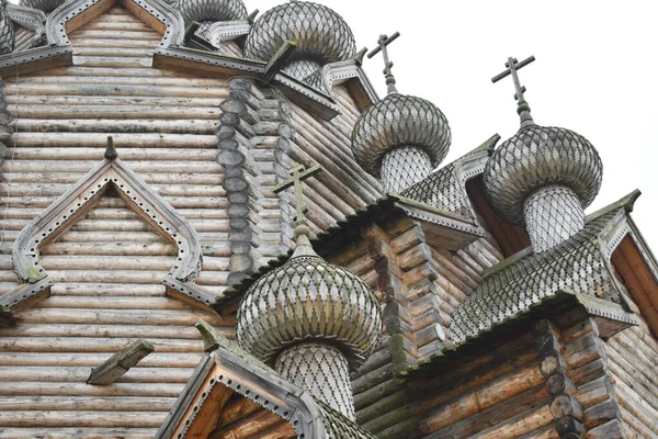Церква Дерев Яні Будівлі Сільська Місцевість Садиба Селі — стокове фото