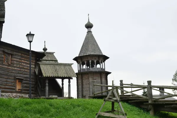 Stary Drewniany Kościół Zabytek Historii — Zdjęcie stockowe
