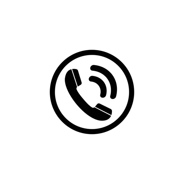 Icono Del Teléfono Signo Auricular Vector Diseño Plano — Vector de stock