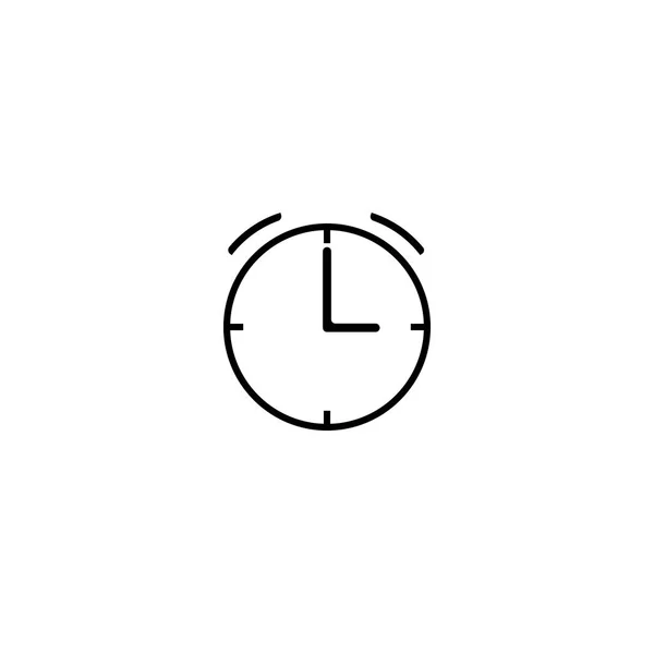 Signo Tiempo Alarma Icono Del Reloj Vector Diseño Plano — Archivo Imágenes Vectoriales