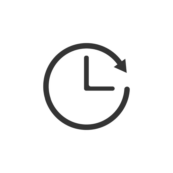 Знак Часу Нагадування Піктограма Годинника Вектор Плоский Дизайн — стоковий вектор