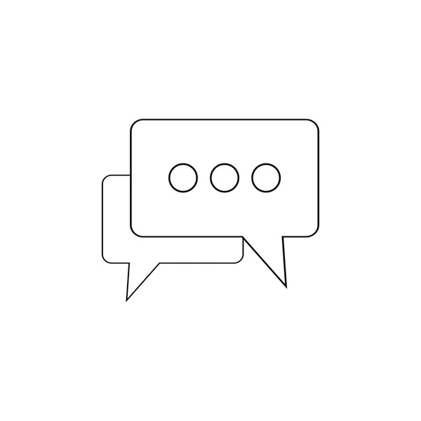 Chat-pictogram. Pictogram spraak bubbels. Bericht teken. Vectorillustratie, platte ontwerp. — Stockvector