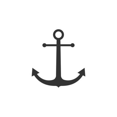 Tutturucu simgesini. Deniz çapa vektör düz