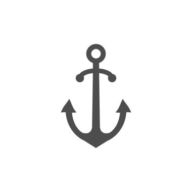 Tutturucu simgesini. Deniz çapa vektör düz