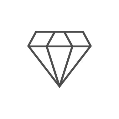 Takı sembolü. Vektör çizim düz elmas