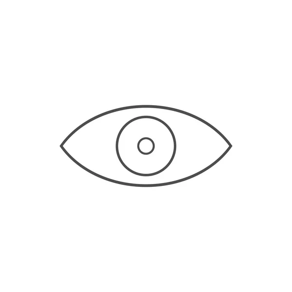 Icona Dell Occhio Vettore Semplice Appartamento — Vettoriale Stock