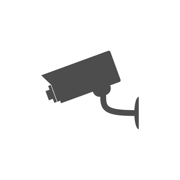 Security Camera Pictogram Platte Ontwerp Vector — Stockvector