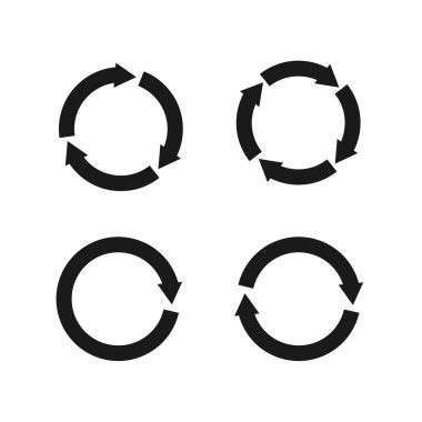 Daire ok simge vektör düz tasarım