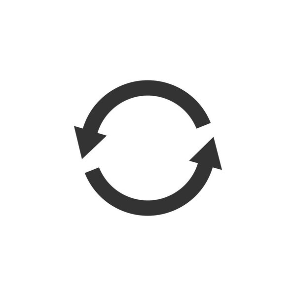 Circle arrow icon Vector flat design