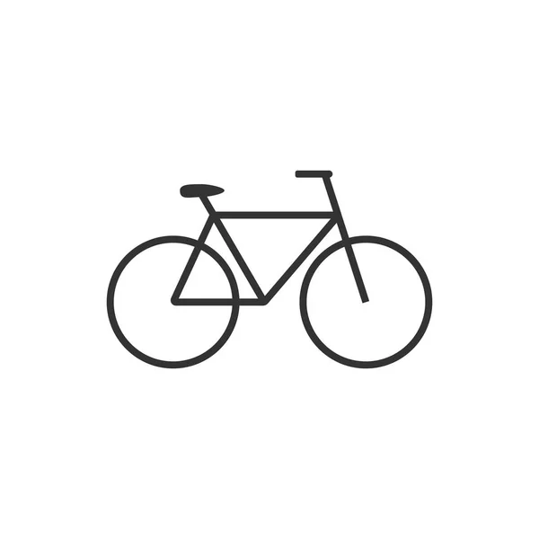 Ícone de bicicleta. Ícone de bicicleta. Ilustração vetorial, design plano . — Vetor de Stock