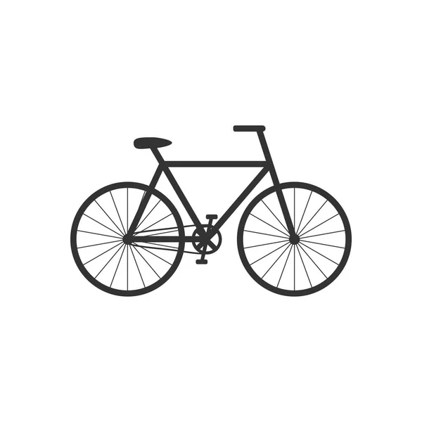 Het pictogram van de fiets. Het pictogram van de fiets. Vectorillustratie, platte ontwerp. — Stockvector