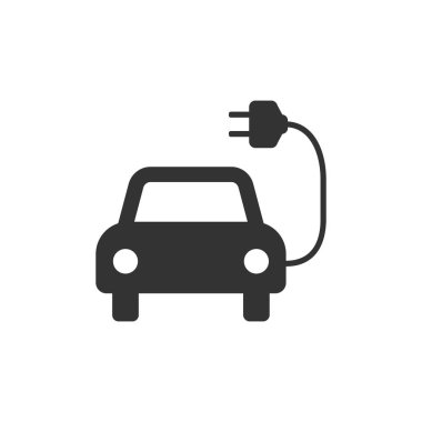 Elektrikli otomatik simge. Düz dizayn. Vektör illüstrasyonu.