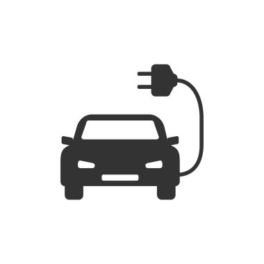 Elektrikli otomatik simge. Düz dizayn. Vektör illüstrasyonu.