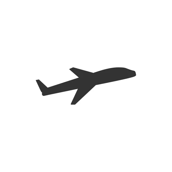 Icono del avión, señal de avión. Ilustración vectorial, diseño plano . — Vector de stock