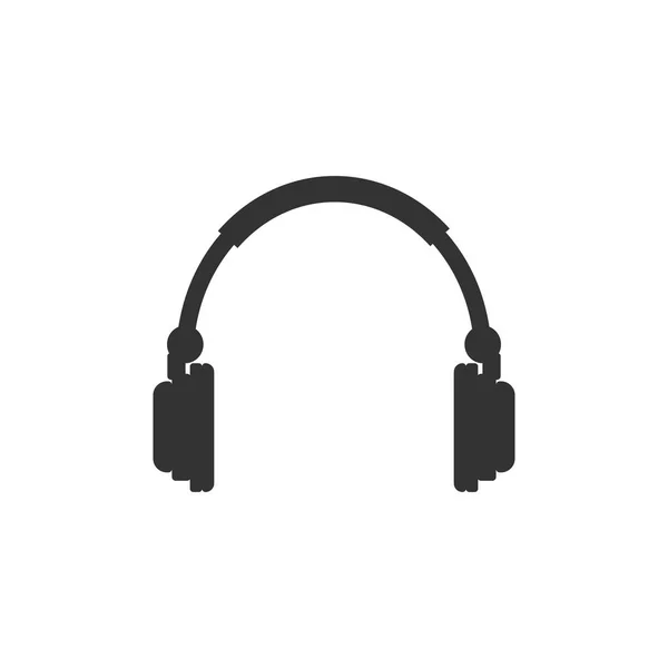 Audio-Kopfhörer-Symbol. Vektorillustration, flaches Design. — Stockvektor