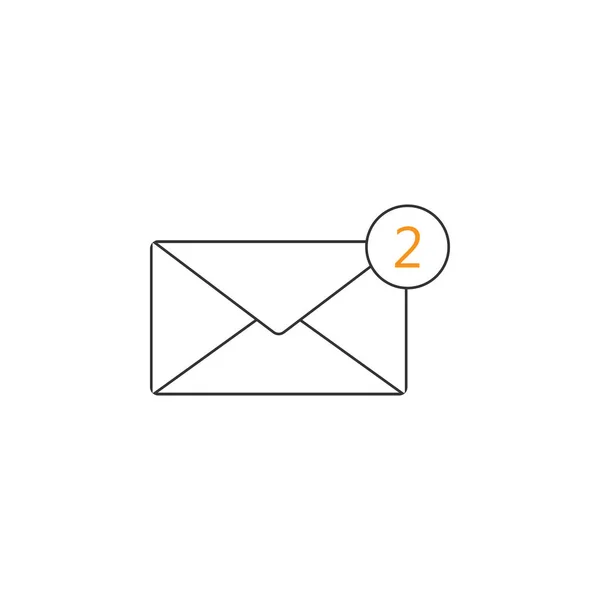 Új bejövő üzenet ikon, jel üzenet. Mail, email. Vektoros illusztráció. — Stock Vector