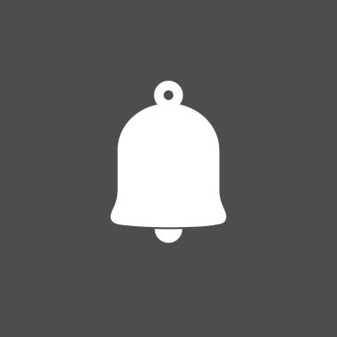 Zil simgesini. Alarm işareti. Vektör çizim düz