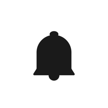 Zil simgesini. Alarm işareti. Vektör çizim düz