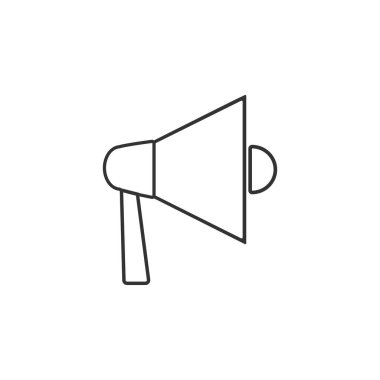 Hoparlör, megafon simge vektör çizim düz