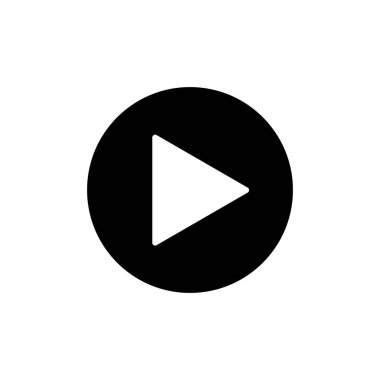 Oyun simgesi. işareti oynamak. Vektör çizim, düz tasarım.