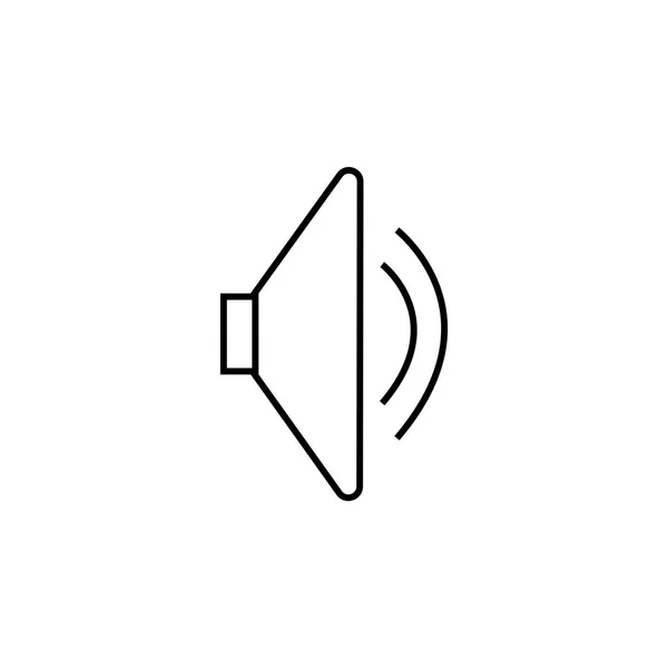 Soundicon, Lautsprechersymbol. Klang-Vektor-Symbol, Musik-Lautstärke-Symbol. Vektorillustration. flache Bauweise — Stockvektor