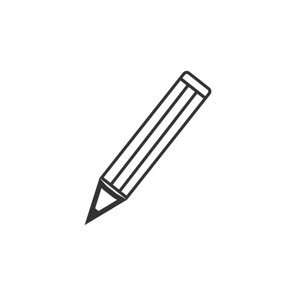 Düzenle Kalem Simge Vektör Çizim Düz Yazmak — Stok Vektör