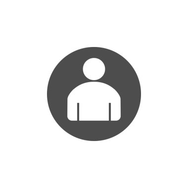 İnsanlar simgesi. Kullanıcı işareti simgesi. Vektör çizim düz