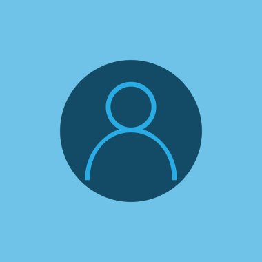 İnsanlar simgesi. Kullanıcı işareti simgesi. Vektör çizim düz