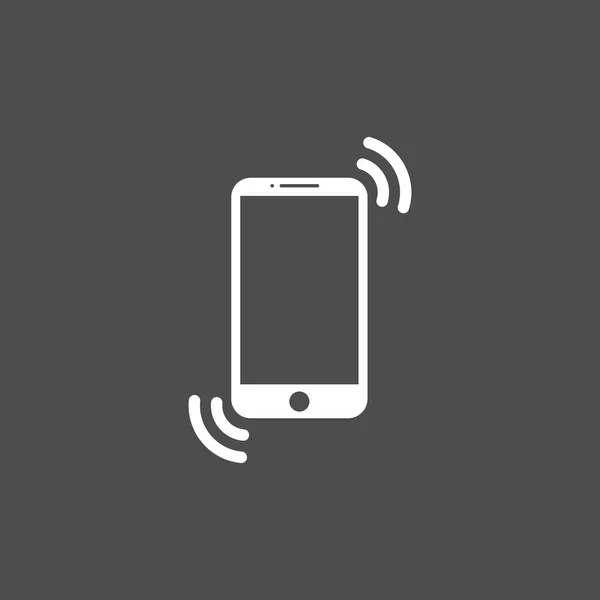Smartphone Symbol Flache Bauweise Zeichenvektor Für Telefonverbindung — Stockvektor