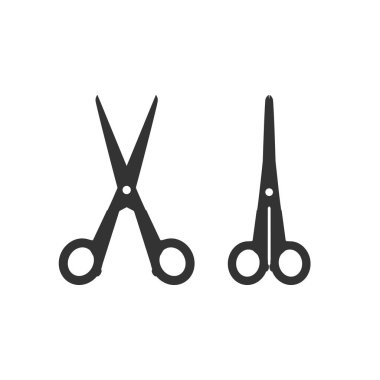 Kırpma, kesme Makası simgesi kesmek