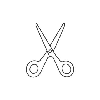 Kırpma, kesme Makası simgesi kesmek