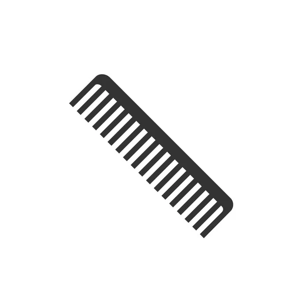 Comb Brush Hair Icon Flat Vector — Stock Vector