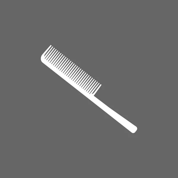 Comb Brush Hair Icon Flat Vector — Stock Vector