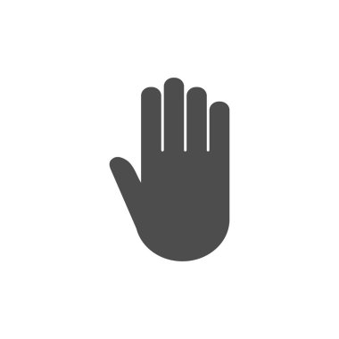 El simgesi. Vektör çizim düz tasarımı