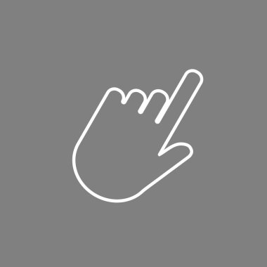 İşaretini tıklatın. Vektör çizim düz tasarımı