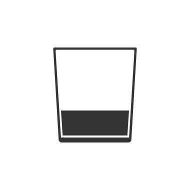 Viski cam kutsal kişilerin resmi. Düz tasarlamak vektör