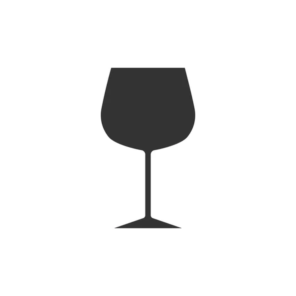 Wine Glass Icon Goblet Symbol Vector Flat Design — Stock Vector