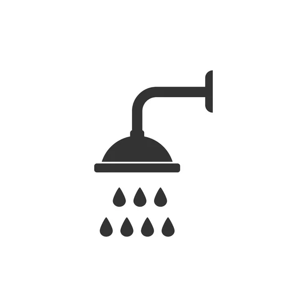 Bad Dusche Dusche Badewanne Icon Vektor Illustration — Stockvektor