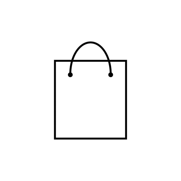 Shopping Bag Icon Vector Illustration Flat — Stock Vector