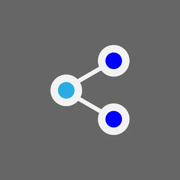 Aandeel Pictogram Verbinding Vector Teken Vectorillustratie Platte Ontwerp — Stockvector